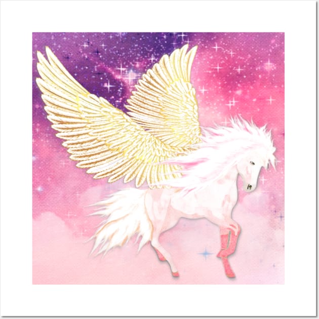 Pegasus Wall Art by KC Morcom aka KCM Gems n Bling aka KCM Inspirations